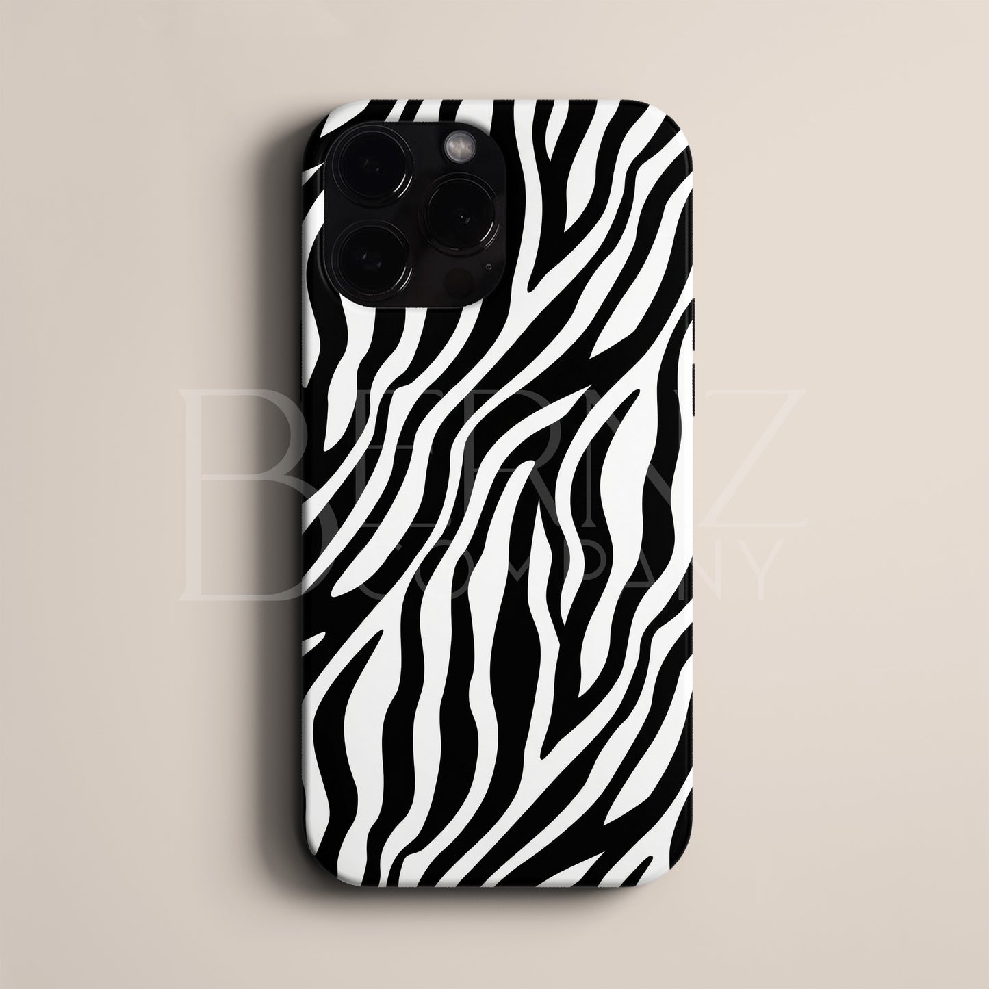 BERNZ "Abstract Zebra Wave" Tasarım Telefon Kılıfı – Art Serisi