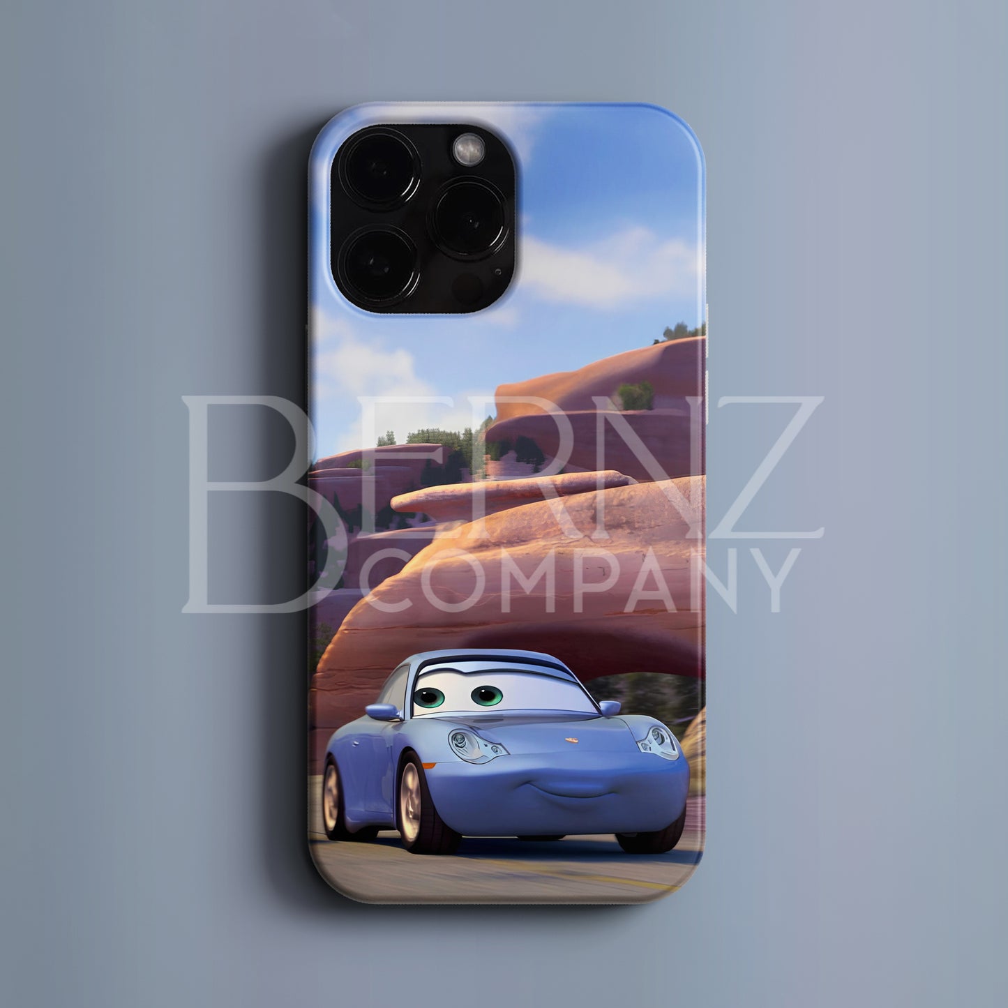 'Lightning McQueen: Sally Carrera' Couple Tekli Tasarım Telefon Kılıfı