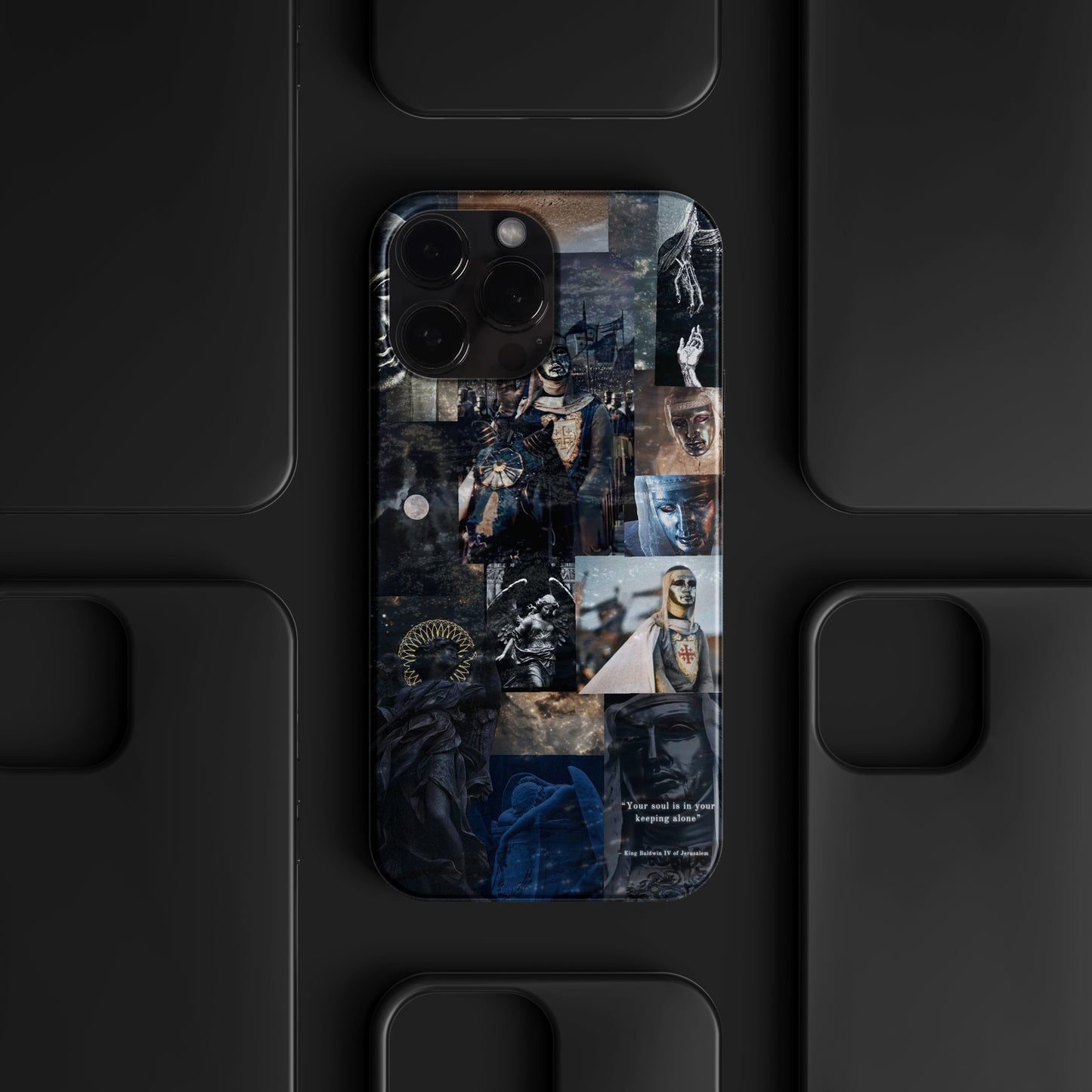 BERNZ "Soul Keeper Collage" Tasarım Telefon Kılıfı – King Baldwin Serisi