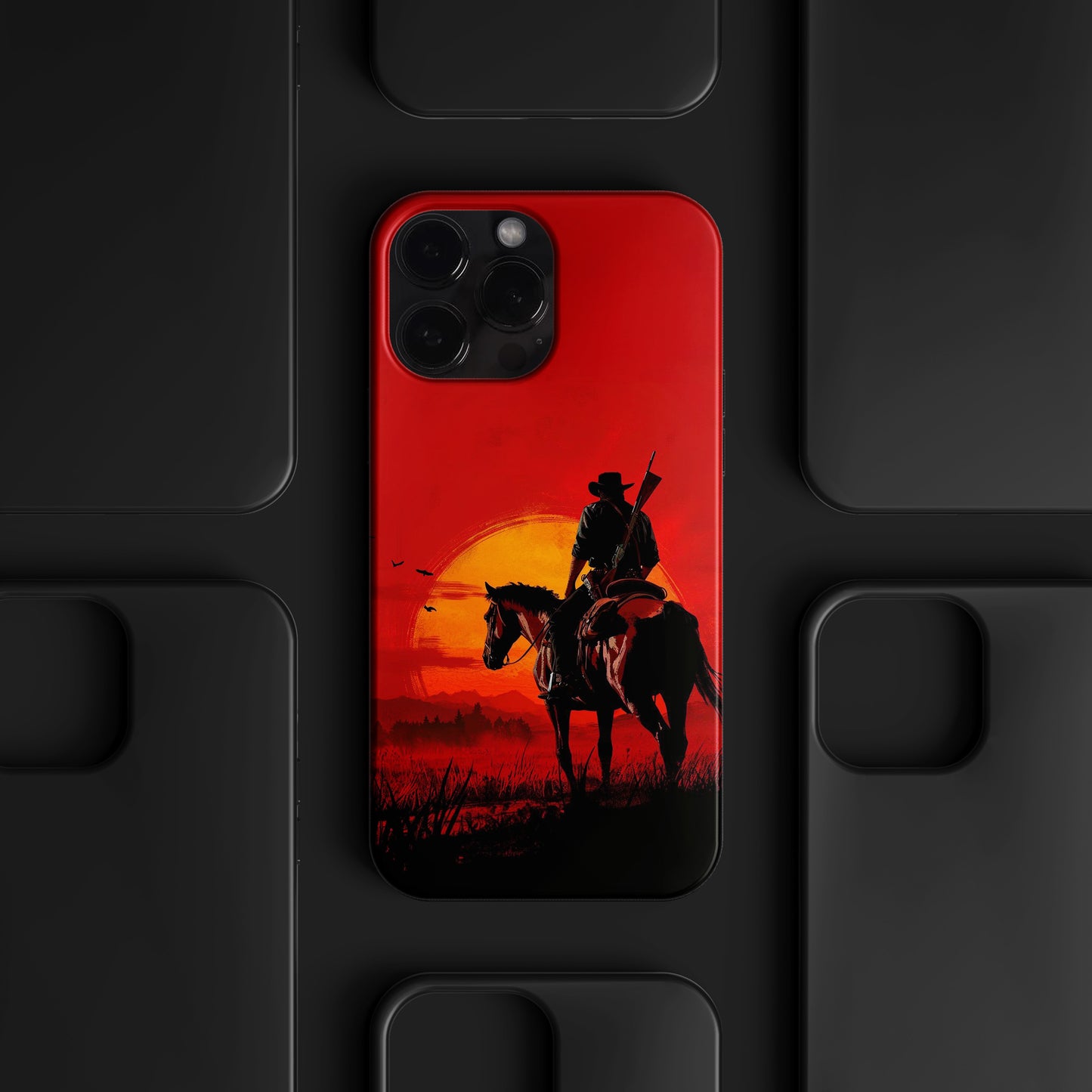 BERNZ "Red Horizon Watcher" Tasarım Telefon Kılıfı – Red Dead Redemption Serisi