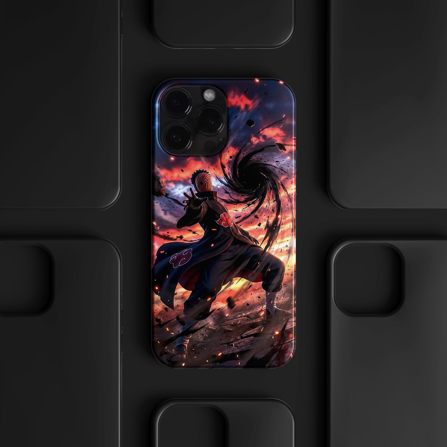 BERNZ "Dimensional Obito Mask" Tasarım Telefon Kılıfı – Anime Serisi
