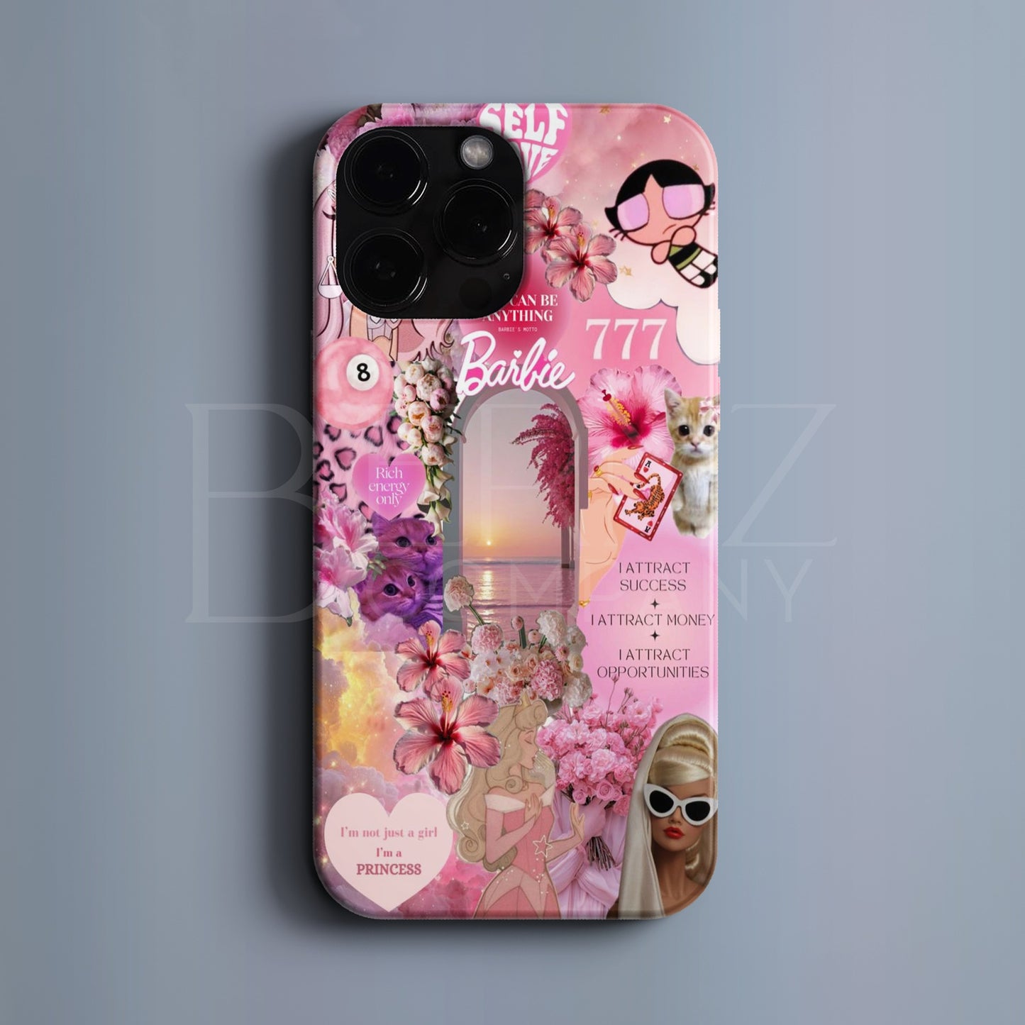 BERNZ COMPANY "Pembe Barbie Kolajı" Tasarım Telefon Kılıfı – Pembe Dünya Serisi