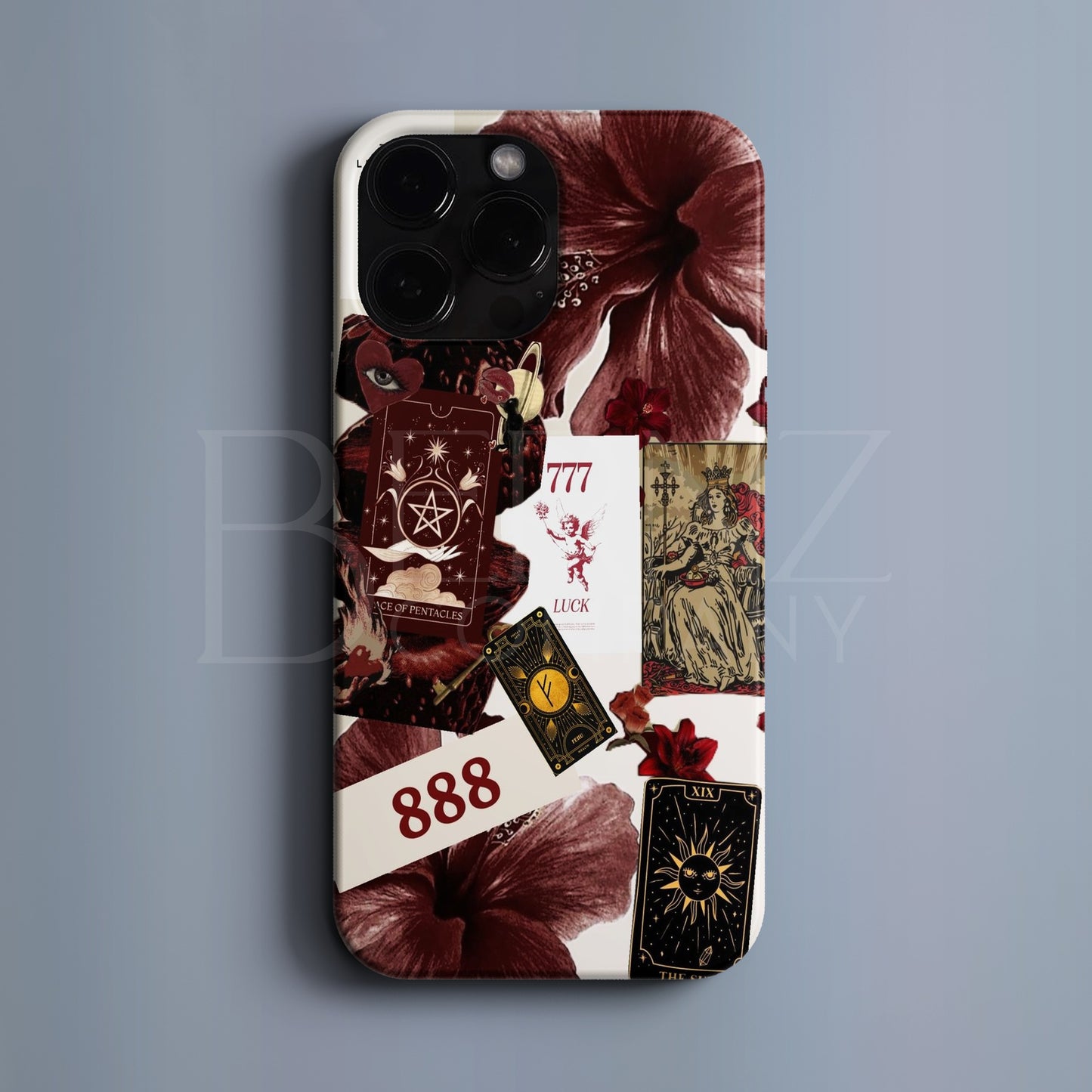 BERNZ COMPANY "Gizemli Tarot Kolajı" Tasarım Telefon Kılıfı – Mistik Kolaj Serisi