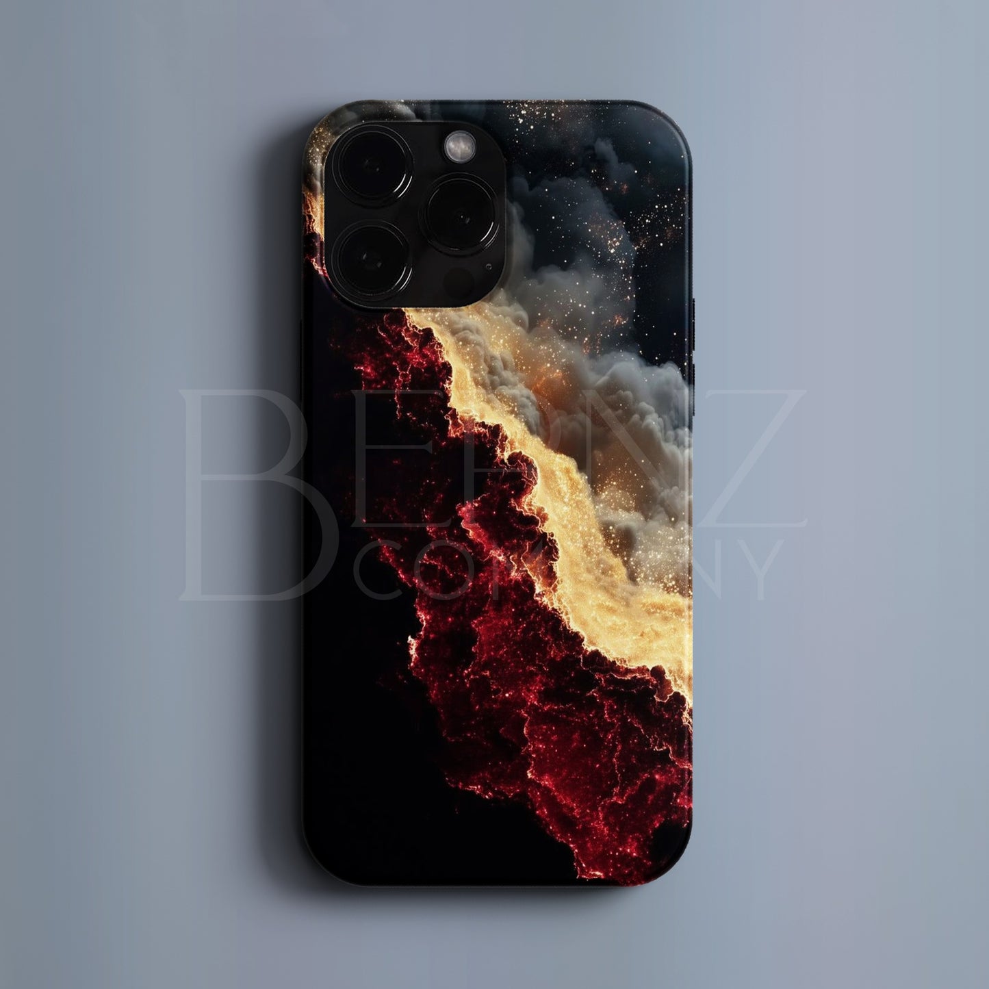 BERNZ COMPANY "Kozmik Ateş Fırtınası" Tasarım Telefon Kılıfı – Kozmik Enerji Serisi