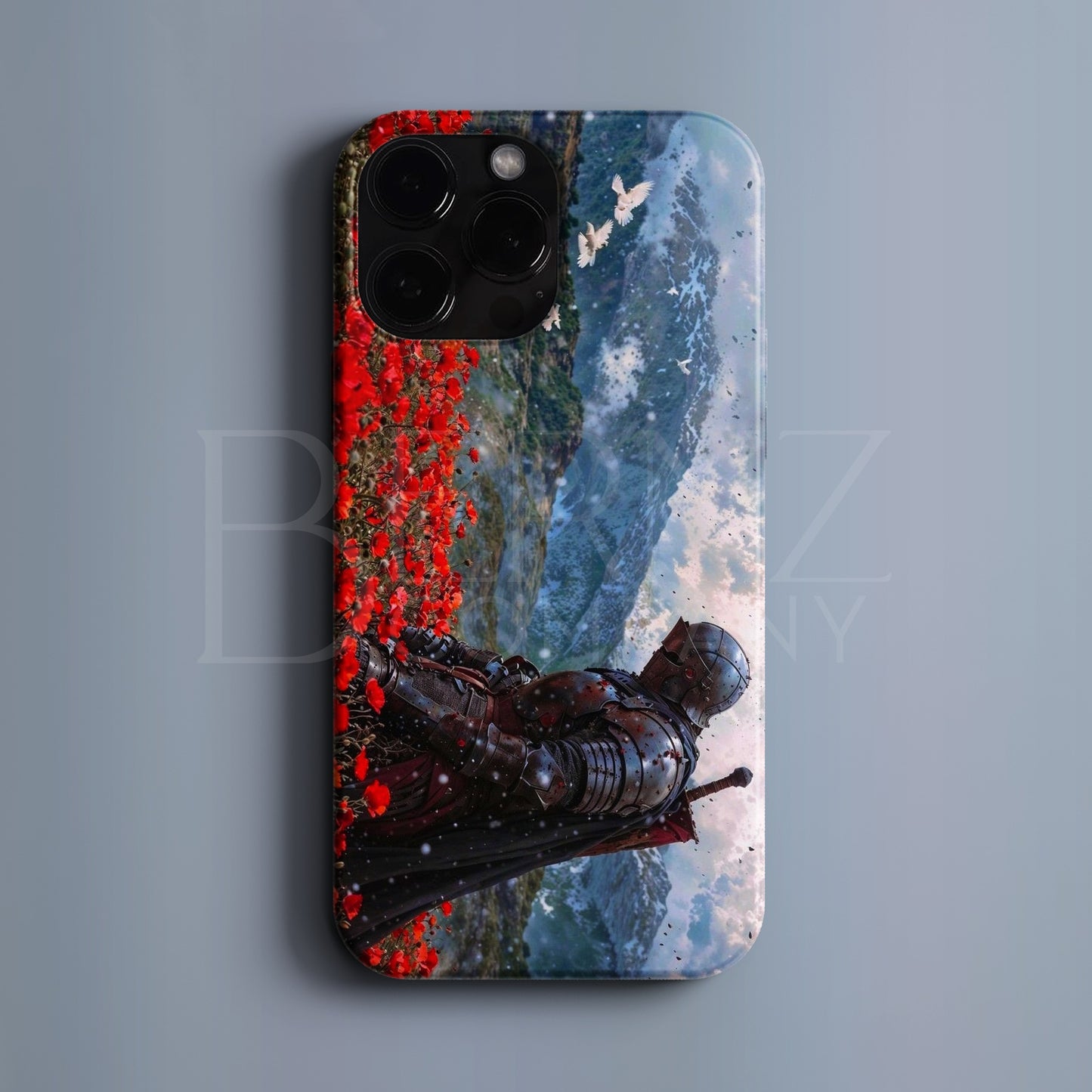 BERNZ COMPANY "Düşen Şövalye" Tasarım Telefon Kılıfı – Efsane Savaşçı Serisi