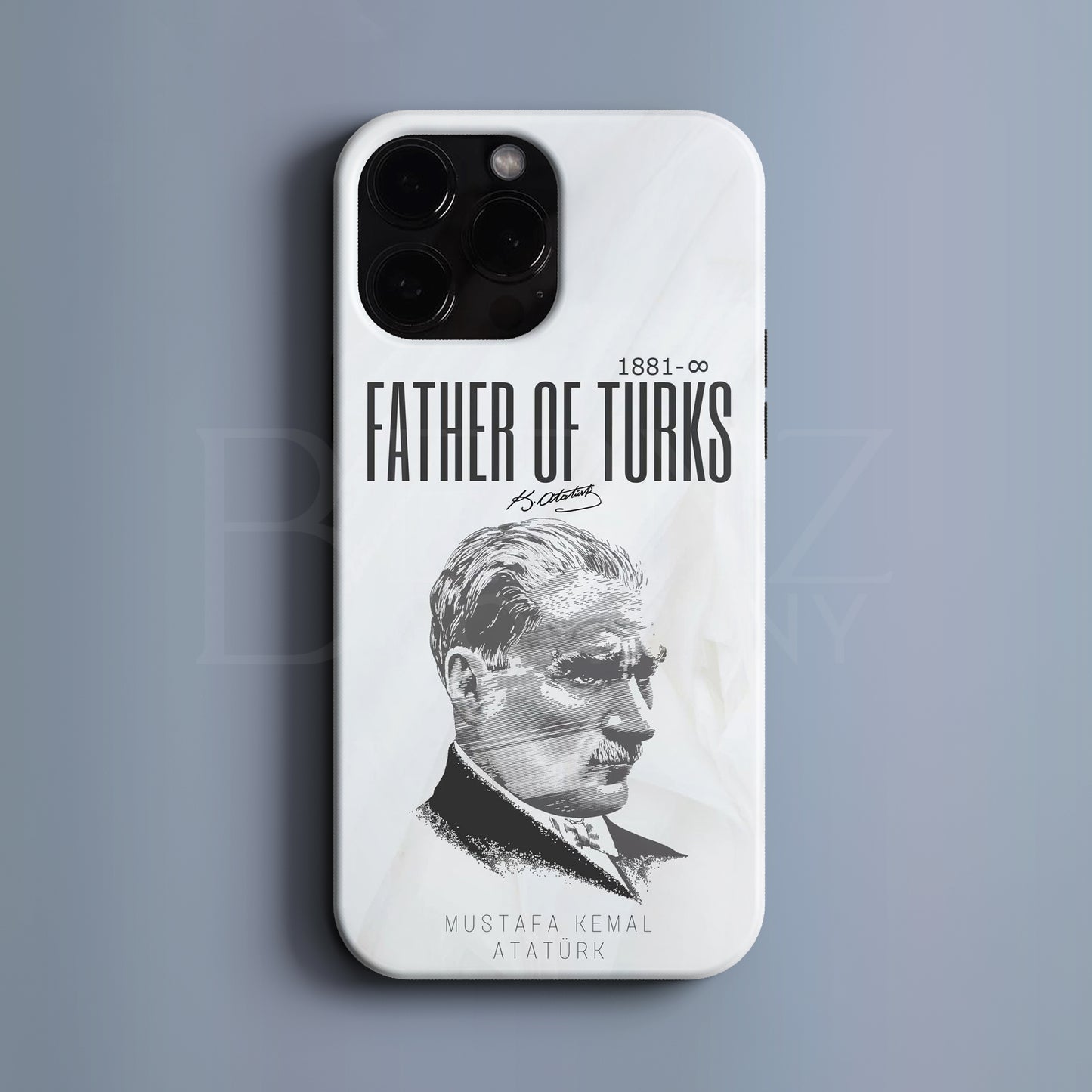 'Father of Turks' Tasarım Telefon Kılıfı - Türk Serisi