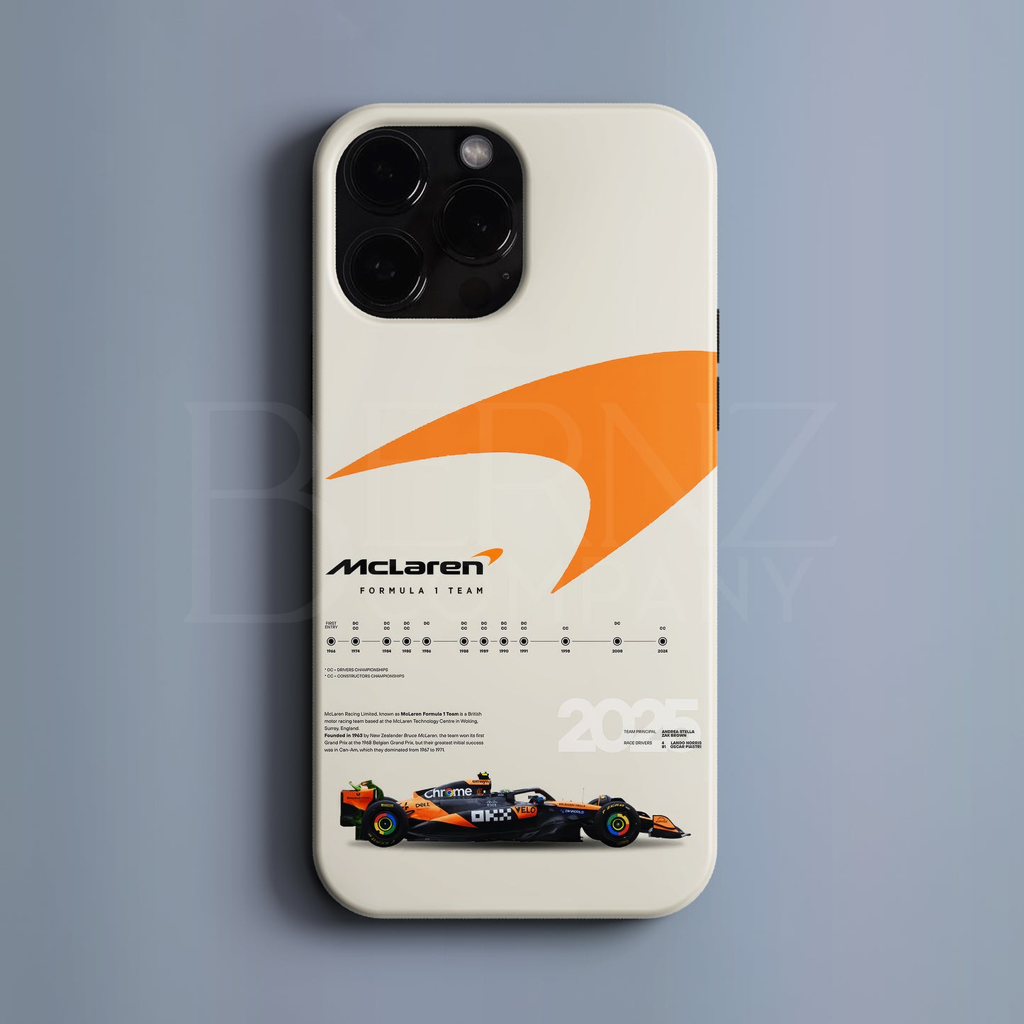 ‘Papaya Chrome' Tasarım Telefon Kılıfı - F1 Serisi