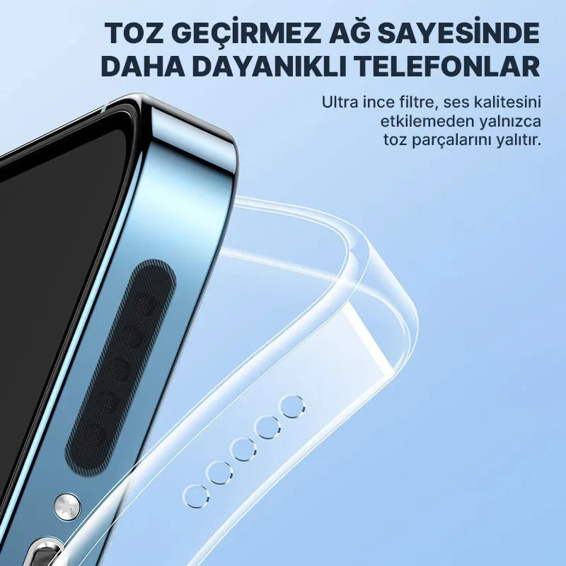 Telefon Hoparlör Koruyucu - 2 adet  Toz Geçirmez Hoparlör Koruyucusu