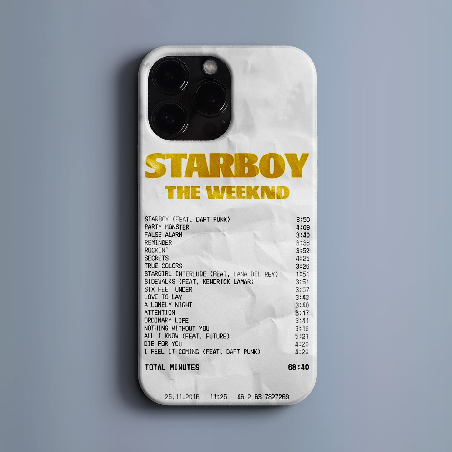 'Concert Ticket for THE WEEKND' Tasarım Telefon Kılıfı BERNZ COMPANY