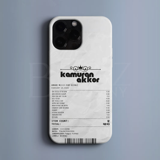 'Concert Ticket for Kamuran Akkor' Tasarım Telefon Kılıfı