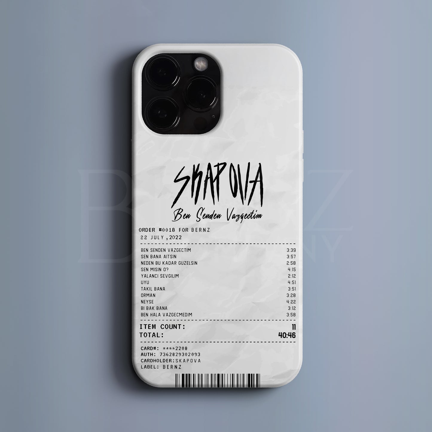 'Concert Ticket for Skapova' Tasarım Telefon Kılıfı