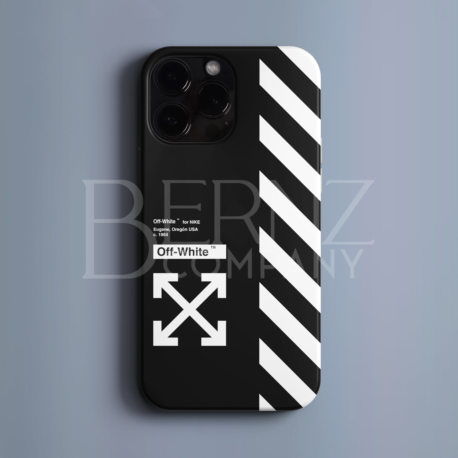 ‘OFF WHITE: Just Black' Tasarım Telefon Kılıfı BERNZ COMPANY