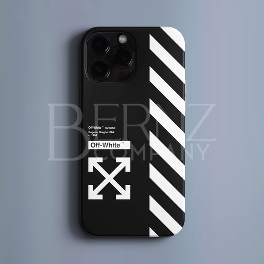 ‘OFF WHITE: Just Black' Tasarım Telefon Kılıfı BERNZ COMPANY