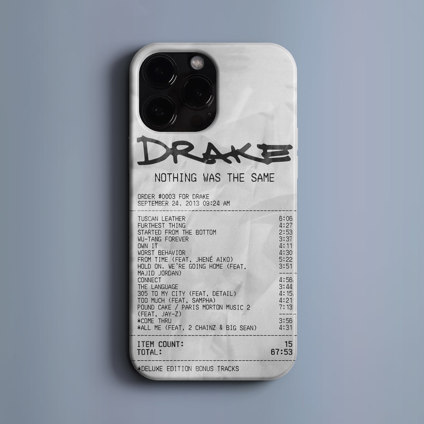 'Concert Ticket for DRAKE' Tasarım Telefon Kılıfı BERNZ COMPANY
