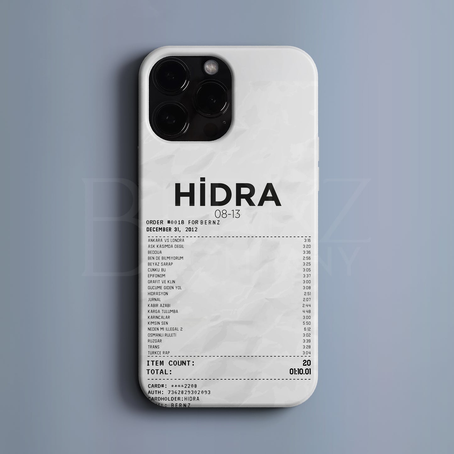 'Concert Ticket for Hidra' Tasarım Telefon Kılıfı