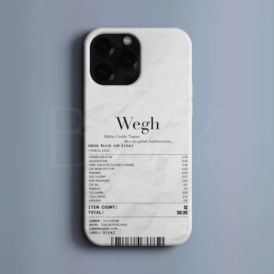'Concert Ticket for Wegh' Tasarım Telefon Kılıfı