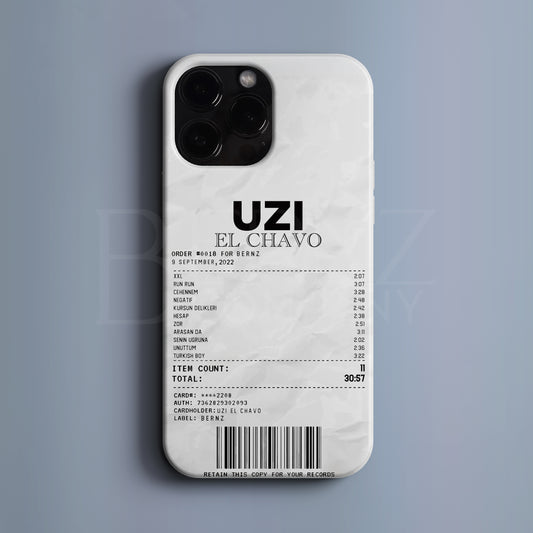 'Concert Ticket for UZI' Tasarım Telefon Kılıfı