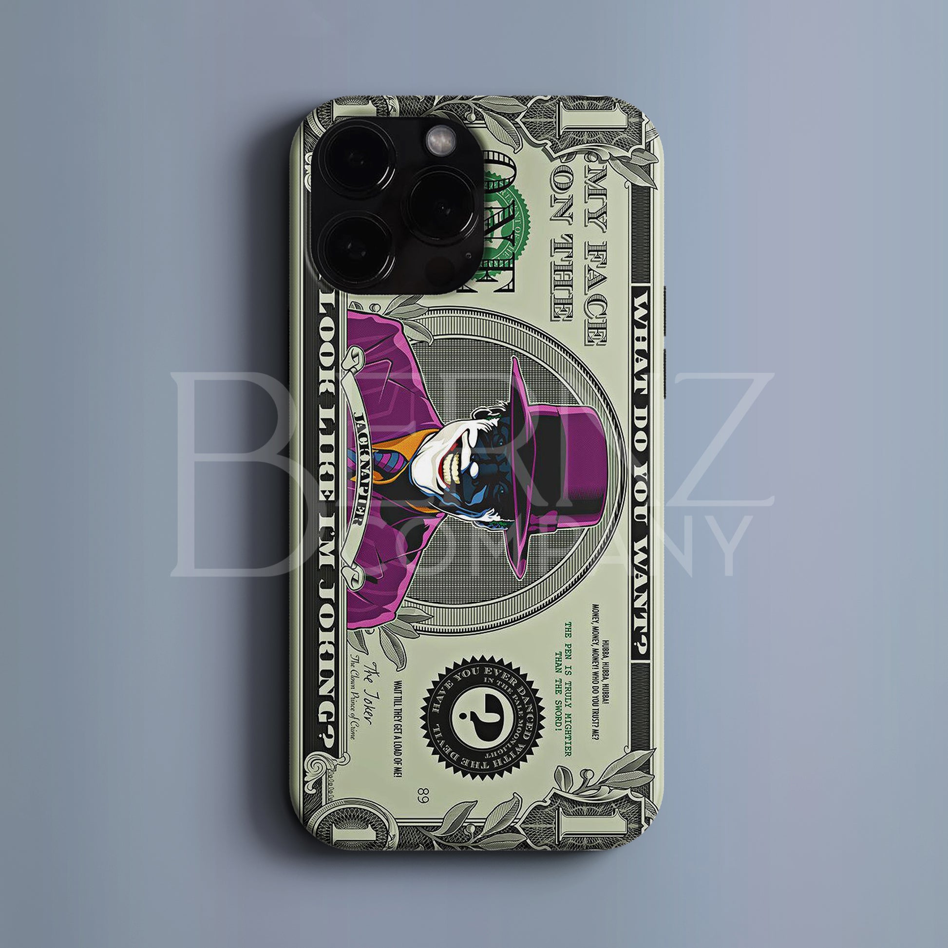 'Joker Dollar' Tasarım Telefon Kılıfı BERNZ COMPANY