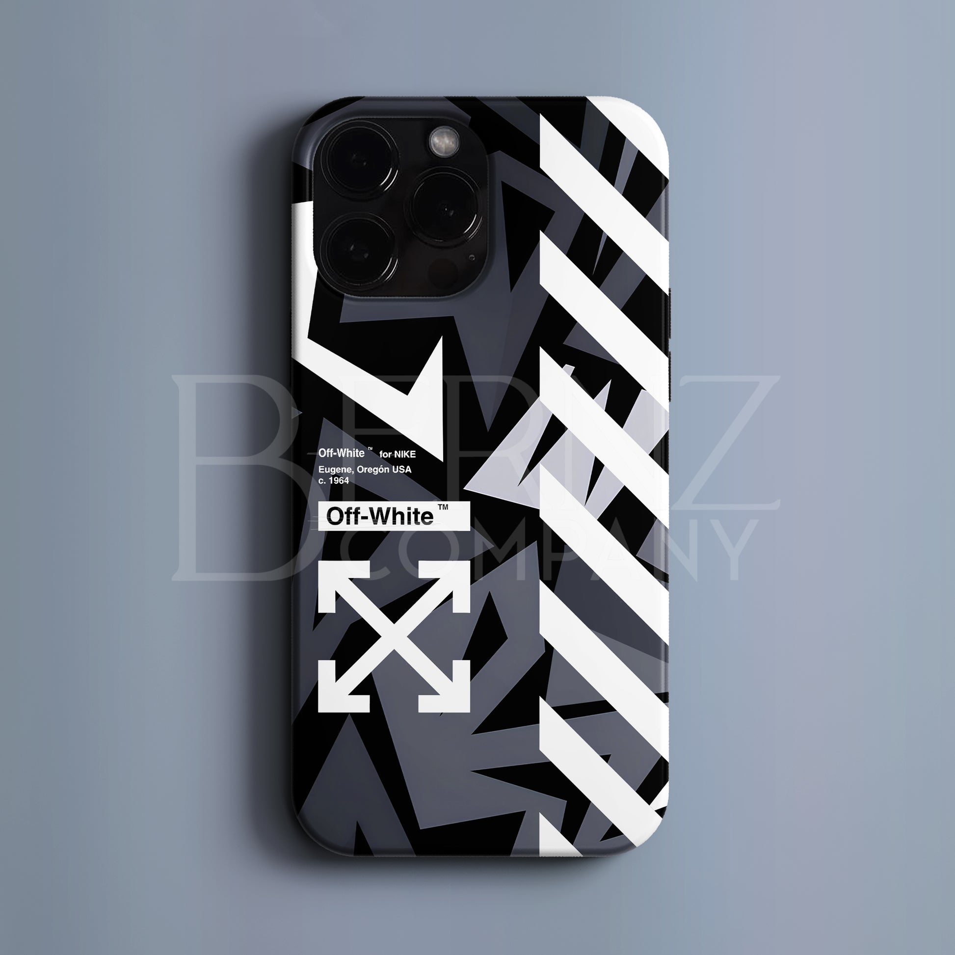 ‘OFF WHITE: Gray Mosaic’ Tasarım Telefon Kılıfı BERNZ COMPANY