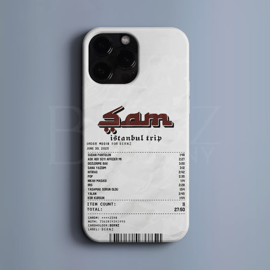 'Concert Ticket for ŞAM' Tasarım Telefon Kılıfı