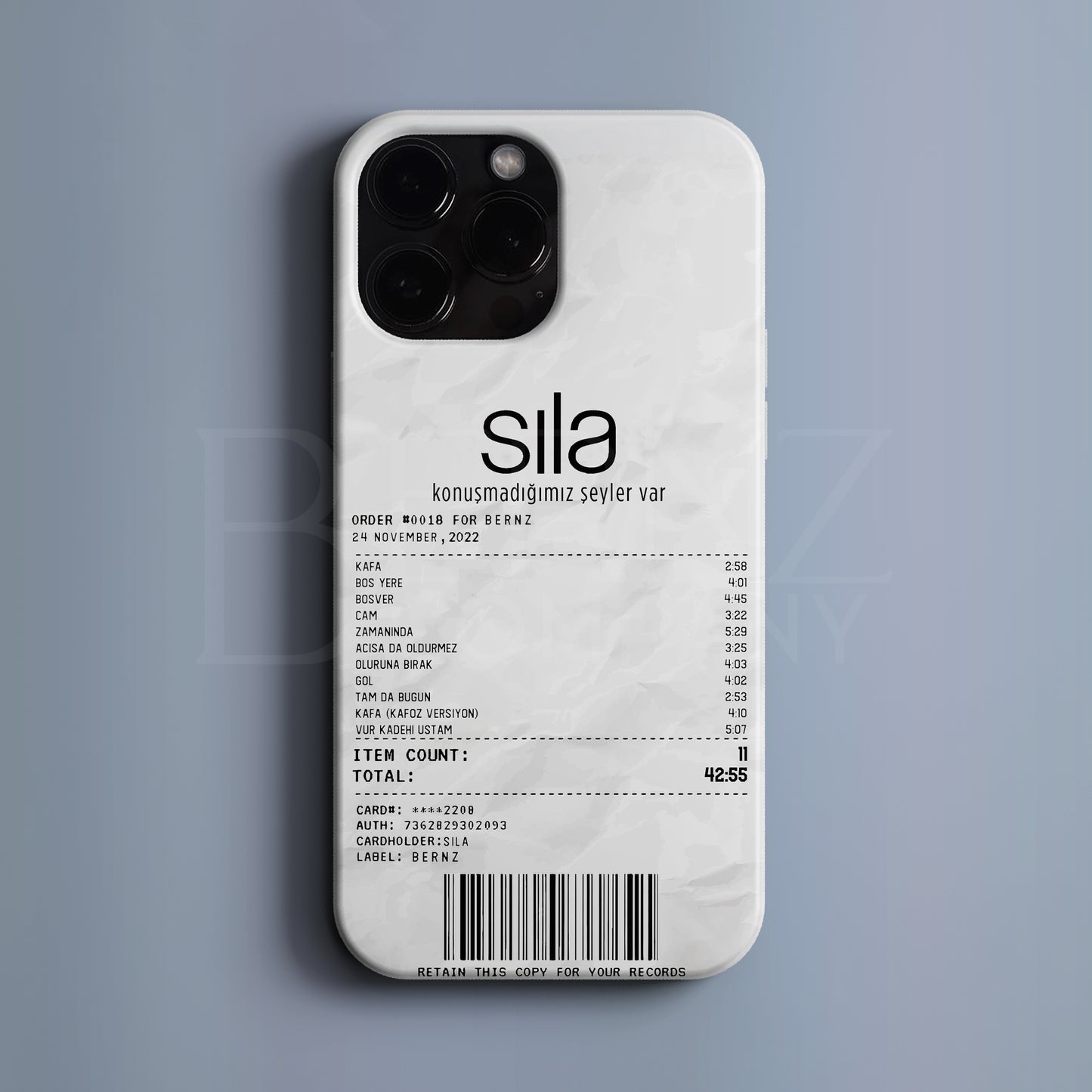 'Concert Ticket for Sıla' Tasarım Telefon Kılıfı