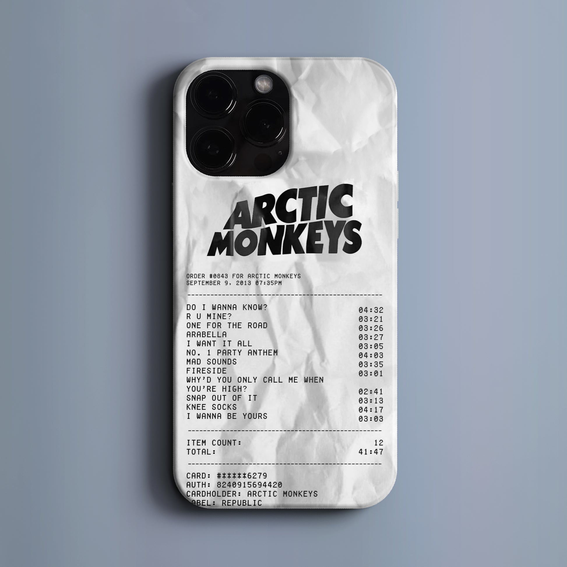 'Concert Ticket for ARCTIC MONKEYS' Tasarım Telefon Kılıfı BERNZ COMPANY