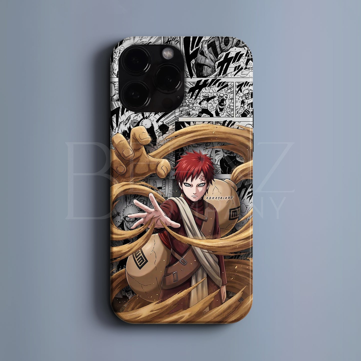 BERNZ "Gaara Swirling Sands" Tasarım Telefon Kılıfı – Naruto Serisi