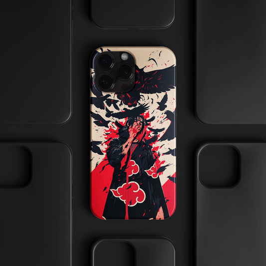 BERNZ "Crimson Crow Storm" Tasarım Telefon Kılıfı – Anime Serisi