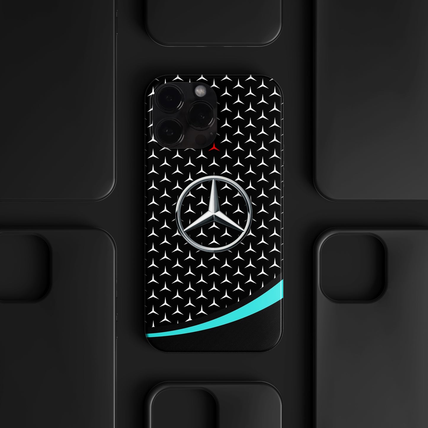 BERNZ "Mercedes Star Pattern" Tasarım Telefon Kılıfı – Araba Serisi