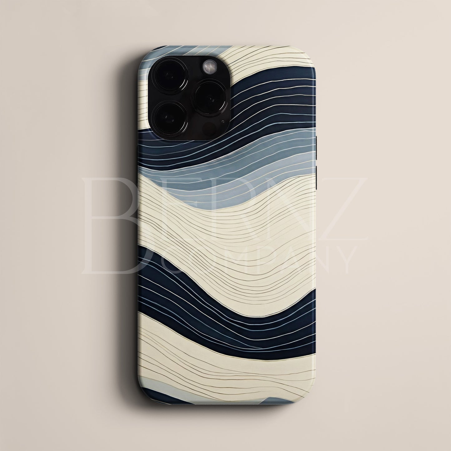 BERNZ "Ocean Waves Abstract" Tasarım Telefon Kılıfı – Art Serisi