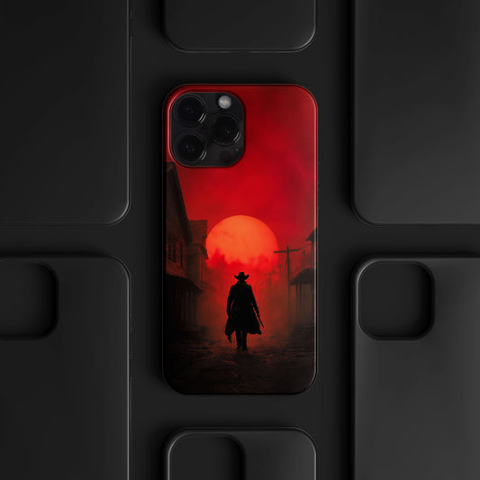 BERNZ "Red Sun Showdown" Tasarım Telefon Kılıfı – Red Dead Redemption Serisi