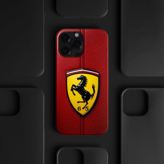 BERNZ "Scuderia Red Leather" Tasarım Telefon Kılıfı – Araba Serisi