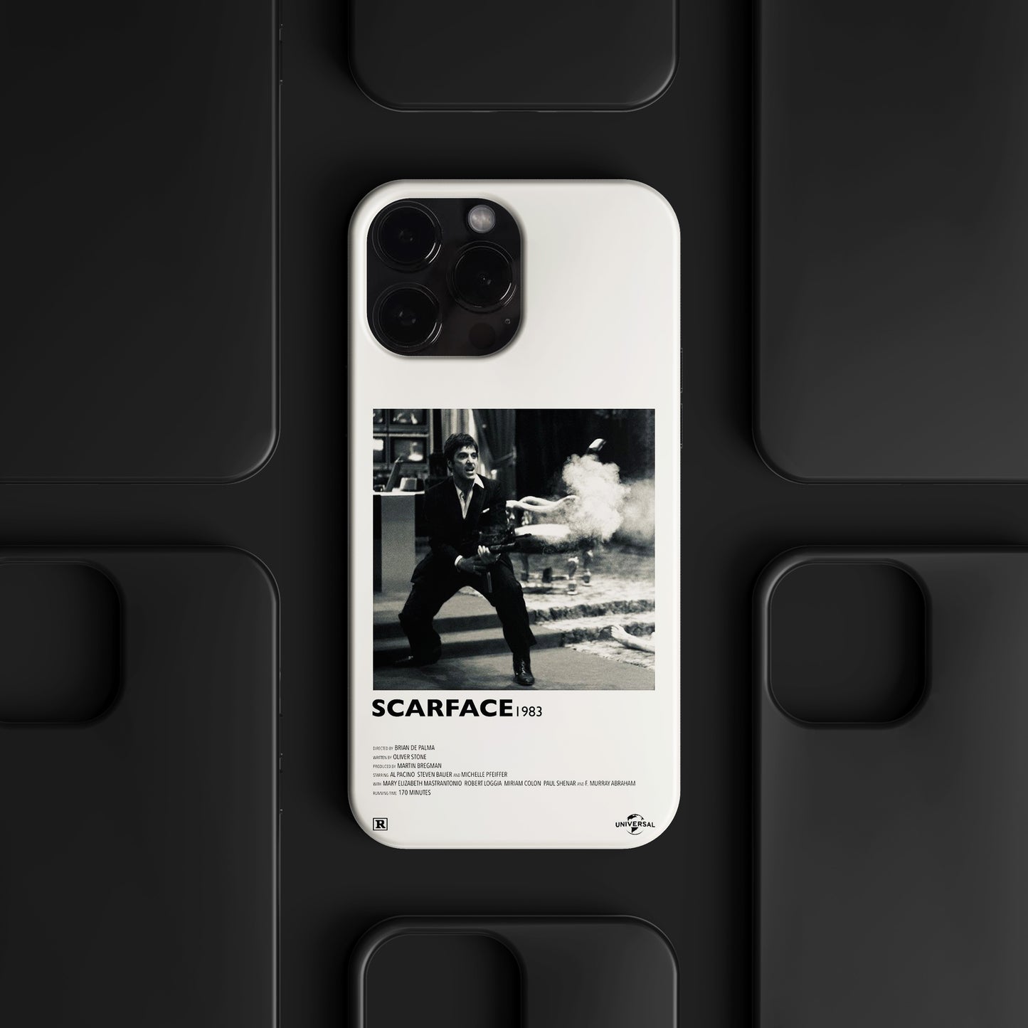 BERNZ "Say Hello Action Poster" Tasarım Telefon Kılıfı – Scarface Serisi