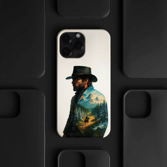 BERNZ "Arthur Morgan Double Exposure" Tasarım Telefon Kılıfı – Red Dead Redemption Serisi
