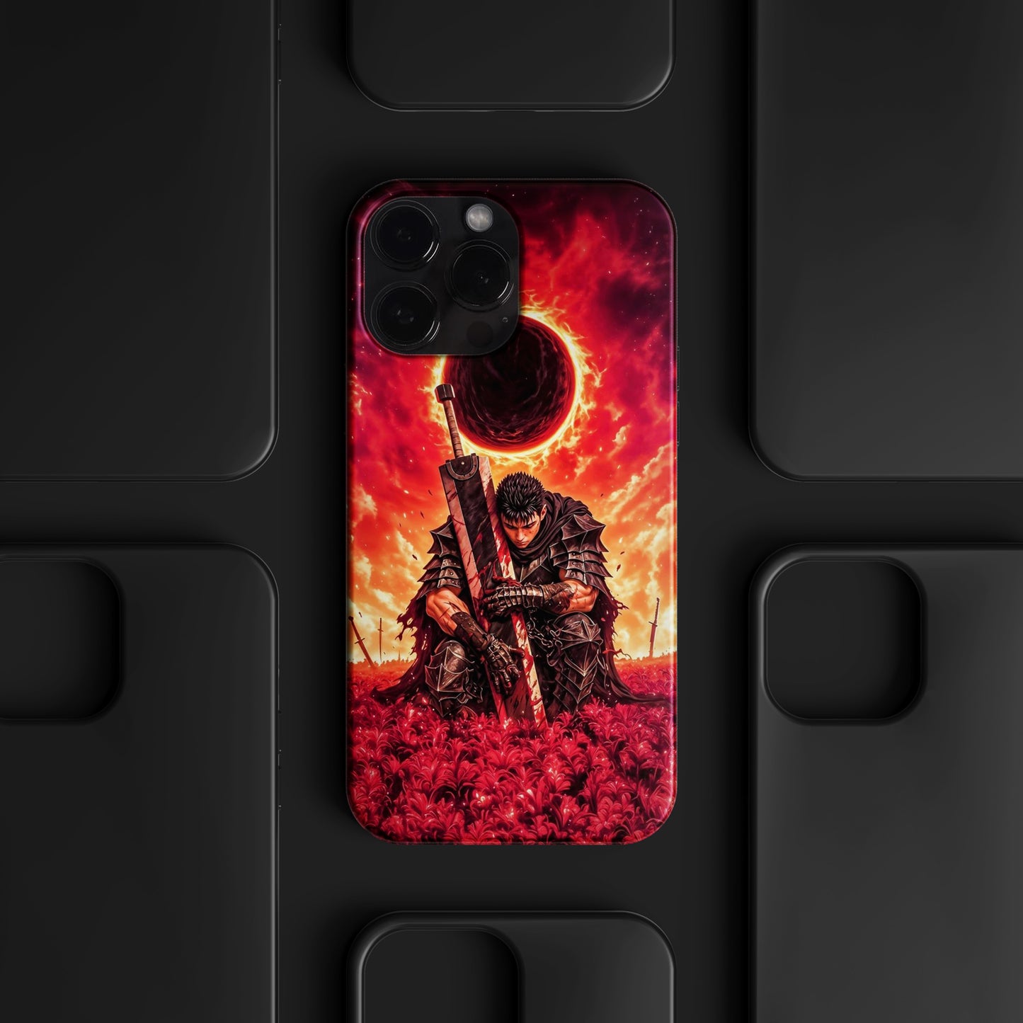 BERNZ "Eclipse Requiem" Tasarım Telefon Kılıfı – Berserk Serisi