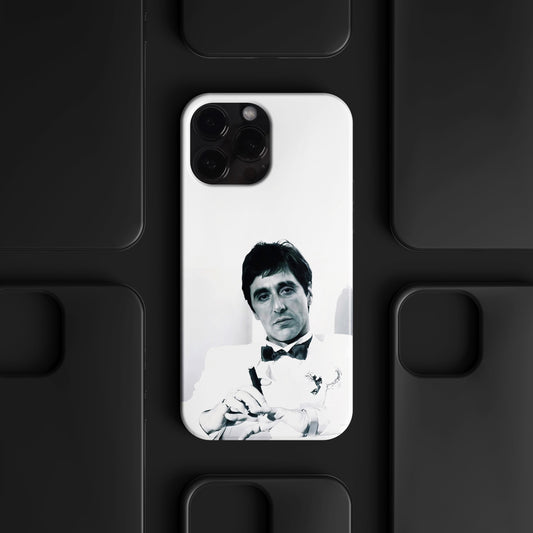 BERNZ "Tony White Suit" Tasarım Telefon Kılıfı – Scarface Serisi