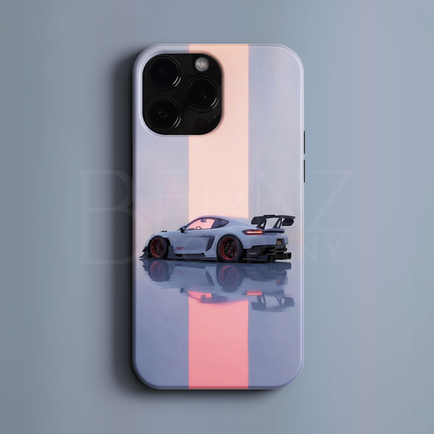 'Neon Cayman RS' Tasarım Telefon Kılıfı - Araba Serisi