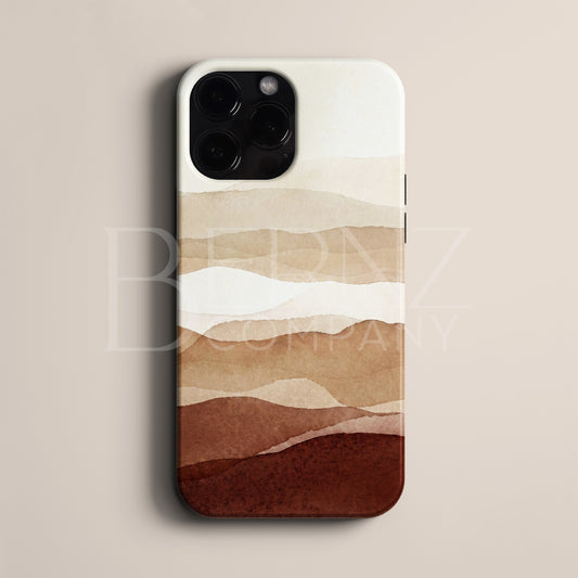 BERNZ "Earth Layers Abstract" Tasarım Telefon Kılıfı – Art Serisi