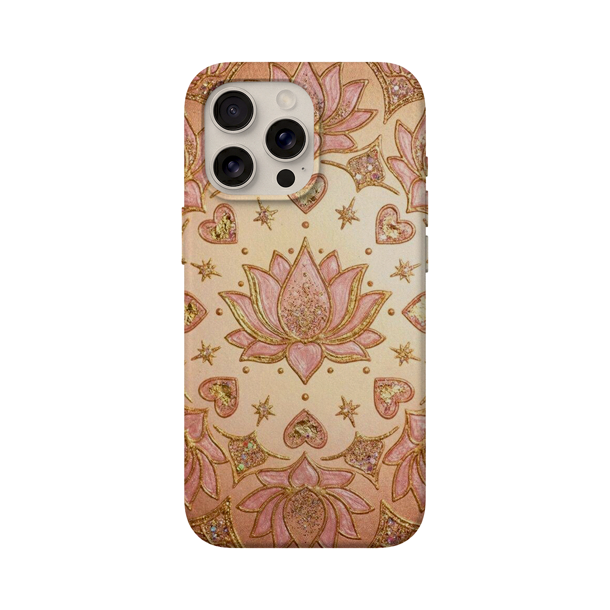 BERNZ COMPANY "Golden Lotus Mandala" Tasarım Telefon Kılıfı - Mistik Çiçek Serisi