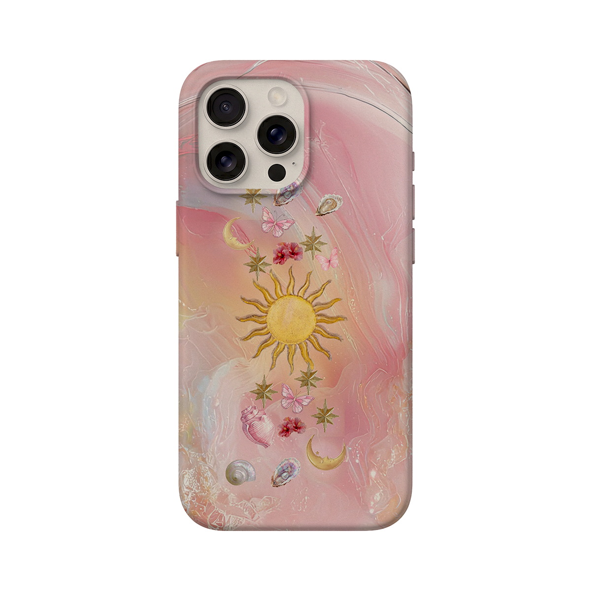 BERNZ COMPANY "Celestial Pink Dream" Tasarım Telefon Kılıfı - Mistik Evren Serisi