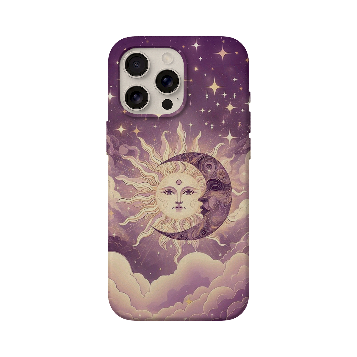 BERNZ COMPANY "Celestial Sun Moon" Tasarım Telefon Kılıfı - Mistik Evren Serisi
