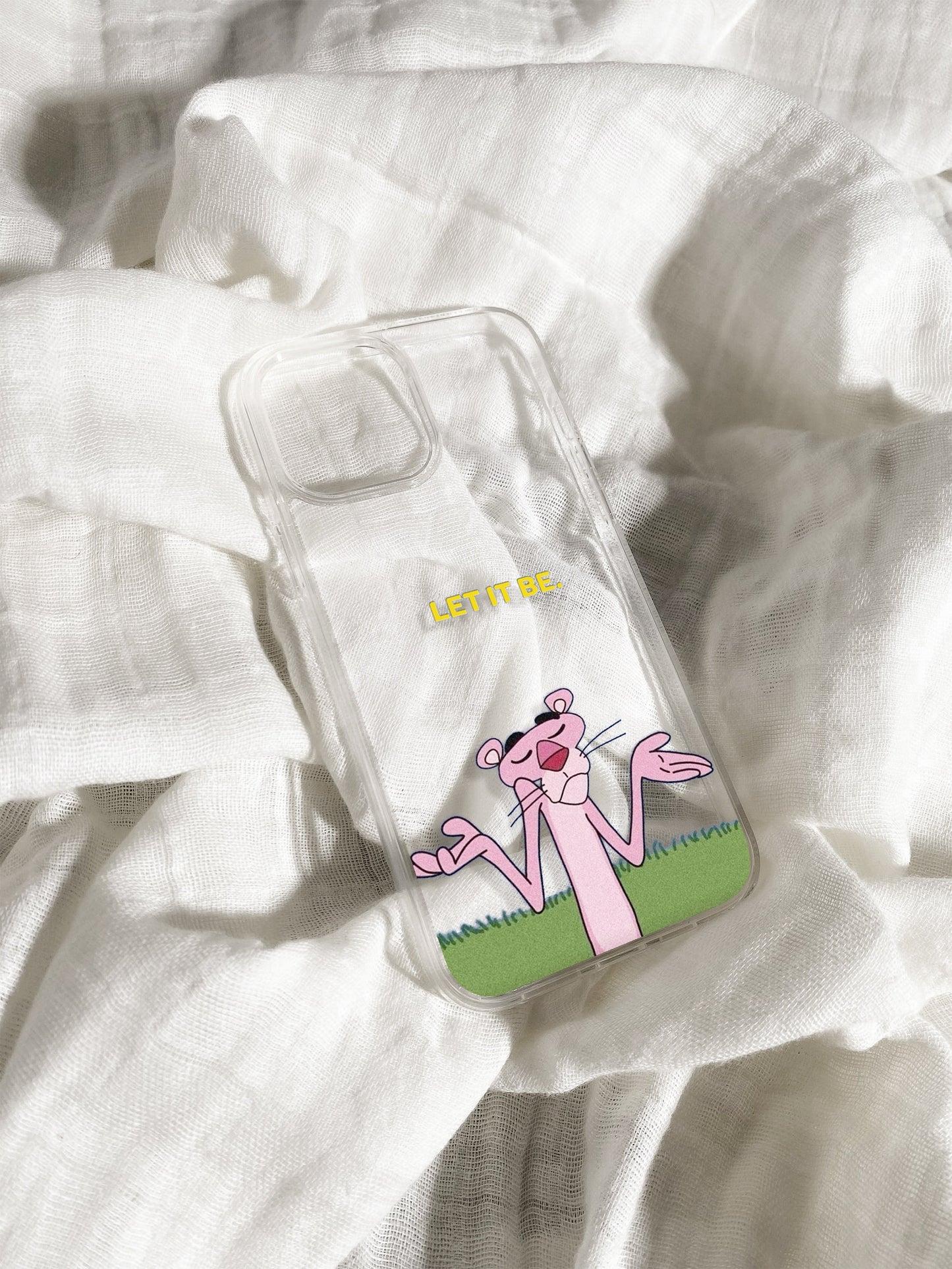 BERNZ COMPANY "Let It Be Panther" Tasarım Telefon Kılıfı - Karikatür Klasik Serisi