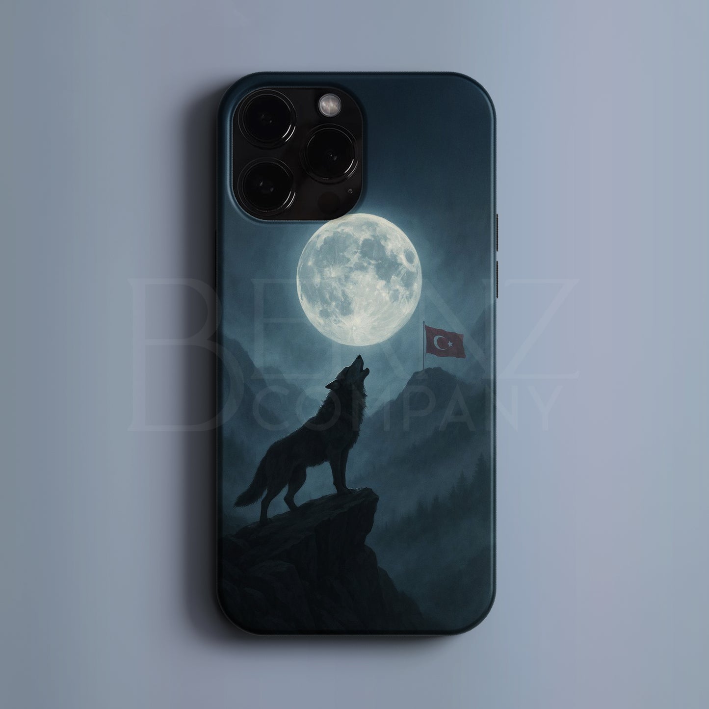 'Wolf of the Mountains' Tasarım Telefon Kılıfı - Türk Serisi