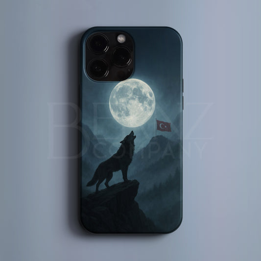 'Wolf of the Mountains' Tasarım Telefon Kılıfı - Türk Serisi