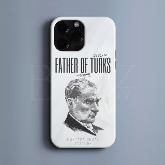 'Father of Turks' Tasarım Telefon Kılıfı - Türk Serisi