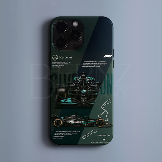 ‘Silverstone Machine' Tasarım Telefon Kılıfı - F1 Serisi