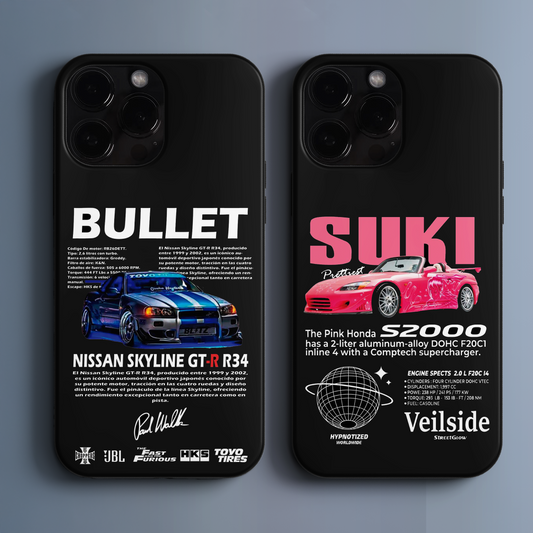 'BULLET & SUKI' Couple Tasarım Telefon Kılıfı