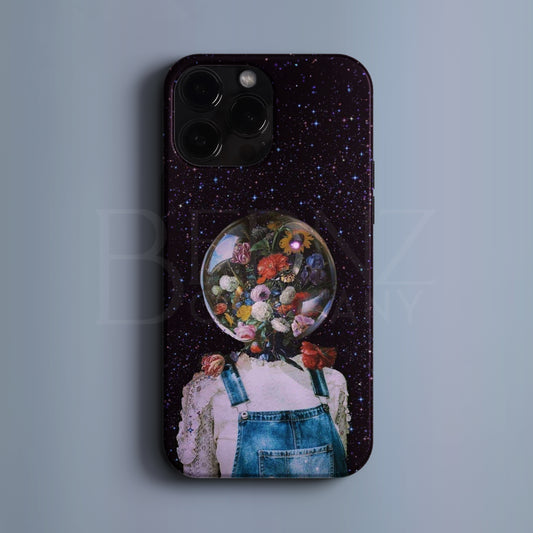 'Flowers in the space' Tasarım Telefon Kılıfı BERNZ COMPANY