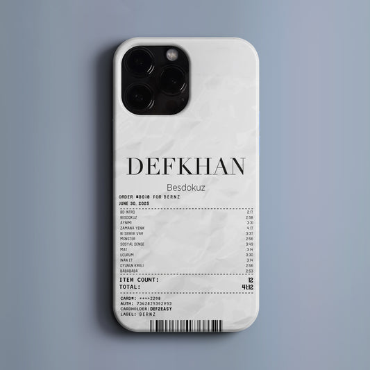 'Concert Ticket for Defkhan' Tasarım Telefon Kılıfı