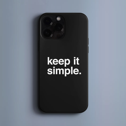 'Keep it simple: Dark' Tasarım BERNZ COMPANY